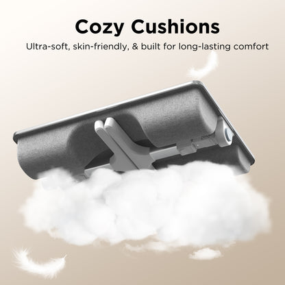 FoldWise 2-in-1 Bed Table & Lap Desk - Soft Cushions, Adjustable Height & Angle, Foldable with Wrist Rest, Tablet Holder, Edge Stopper & Laptop Table Non-Slip Leather, Ideal for Bed Desk, Sofa & Chair